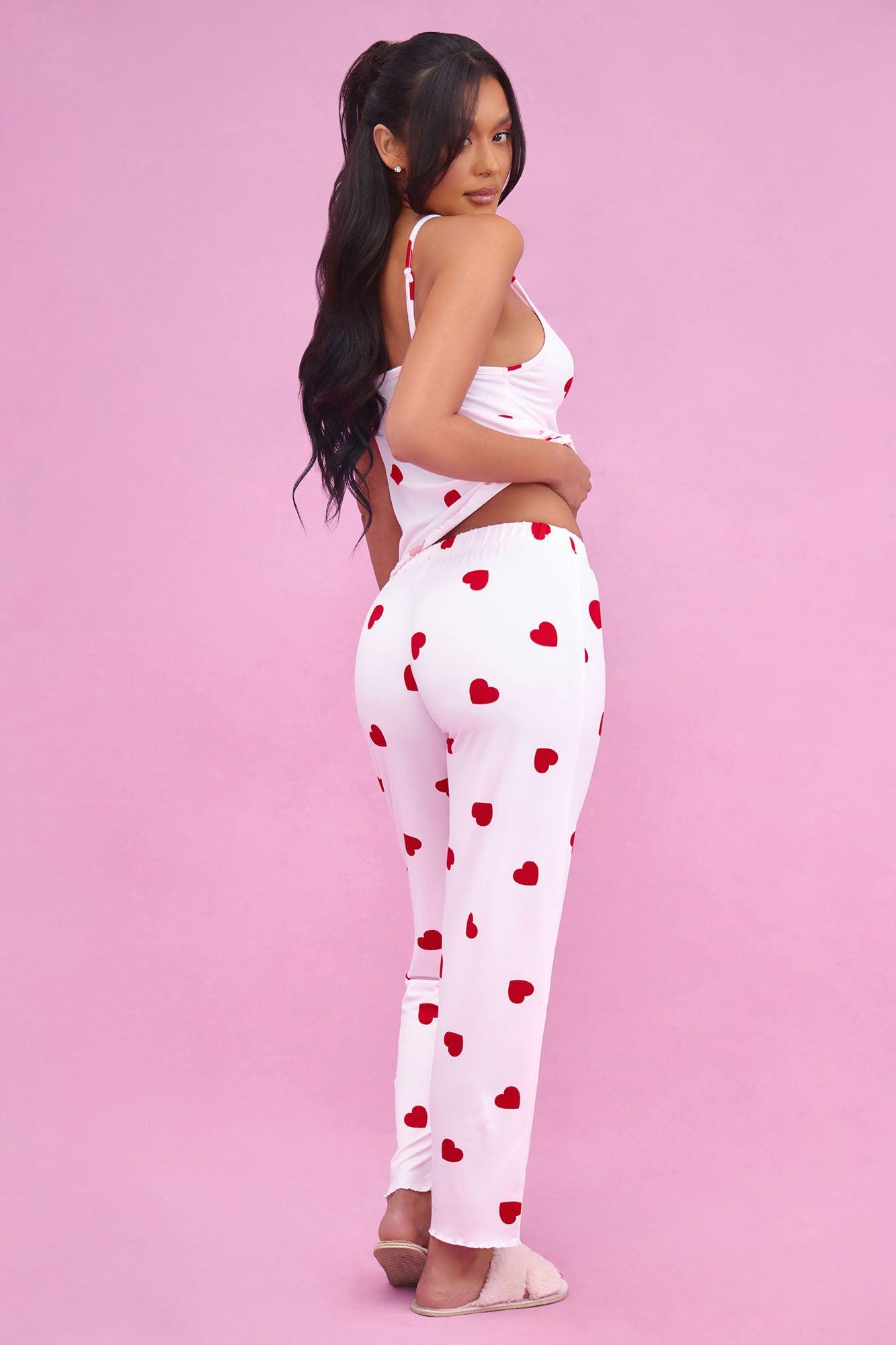 I Heart You PJ Pant Set - Pink Product Image