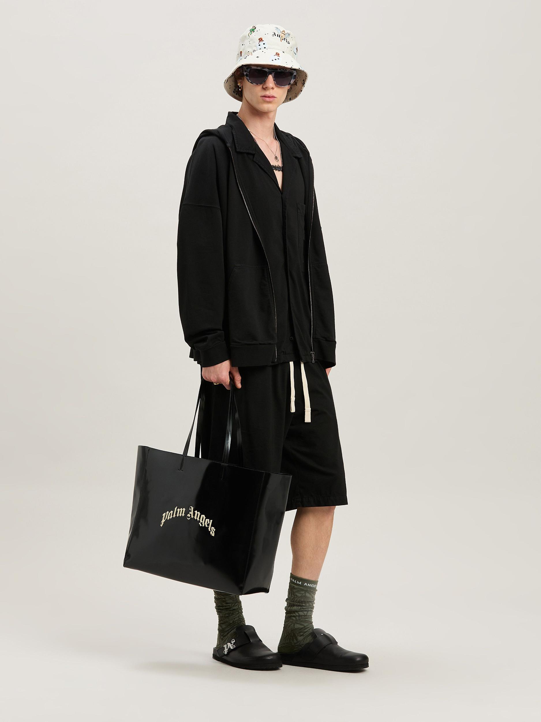 SHINY CURVED LOGO SHOPPING BA BLACK/PEAR Product Image