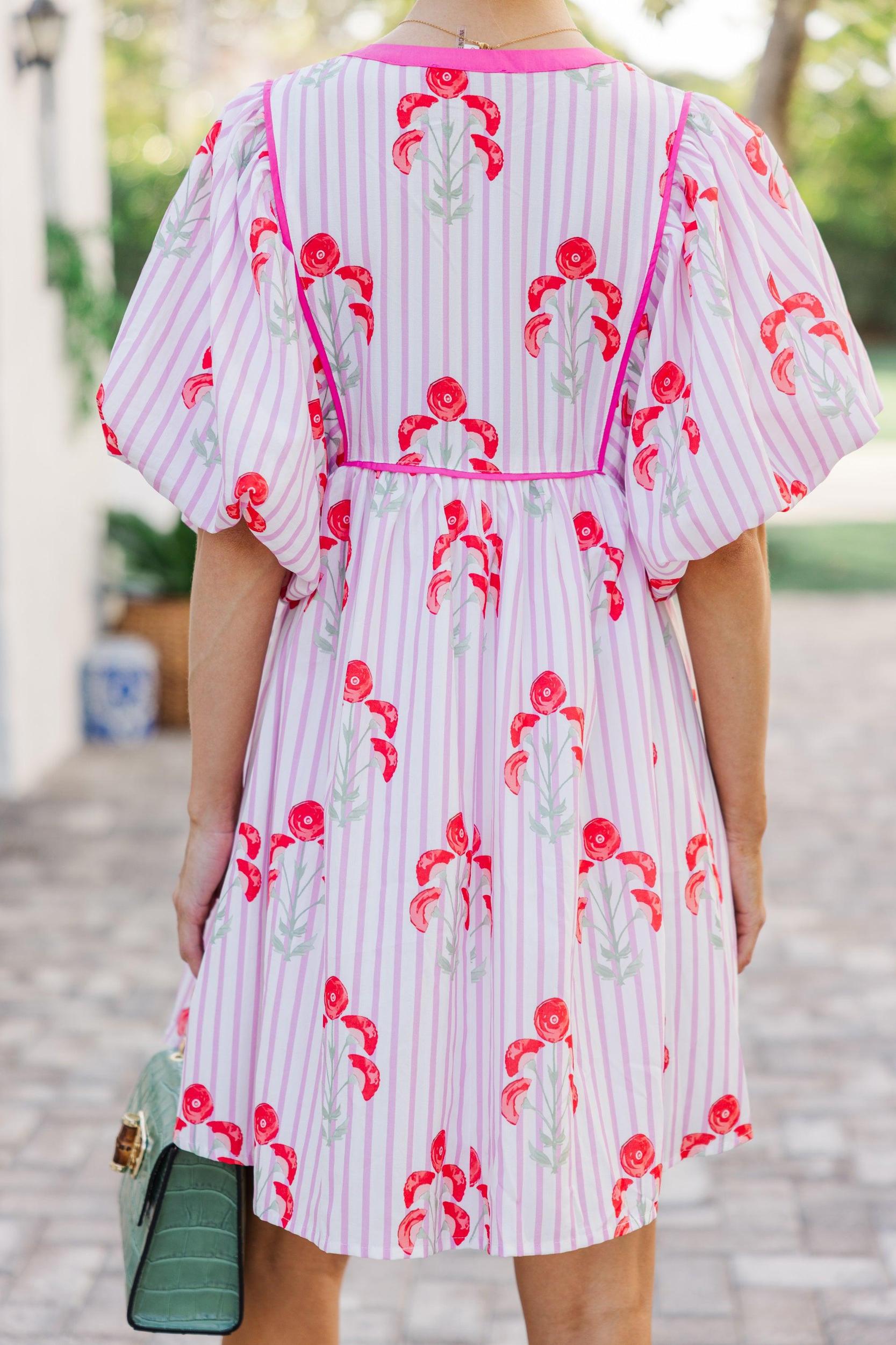 The Evolution Pink Floral Dress Female Product Image