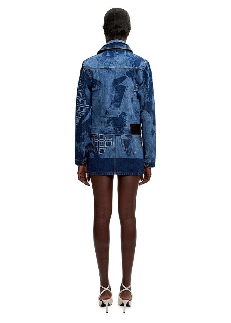 Eyes On You Fitted Denim Jacket Female Product Image