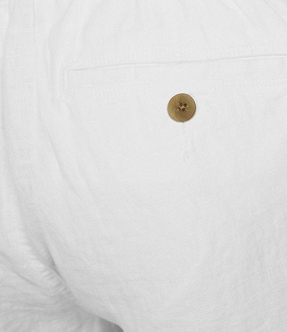 Caribbean Flat Front Linen 9#double; Inseam Shorts Product Image