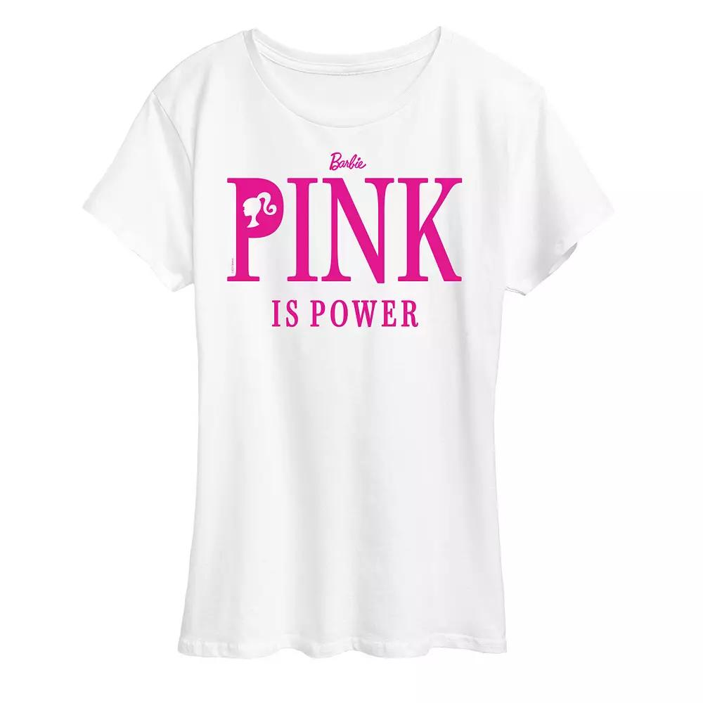 Women's Barbie Pink Is Power Graphic Tee, Girl's,  Product Image
