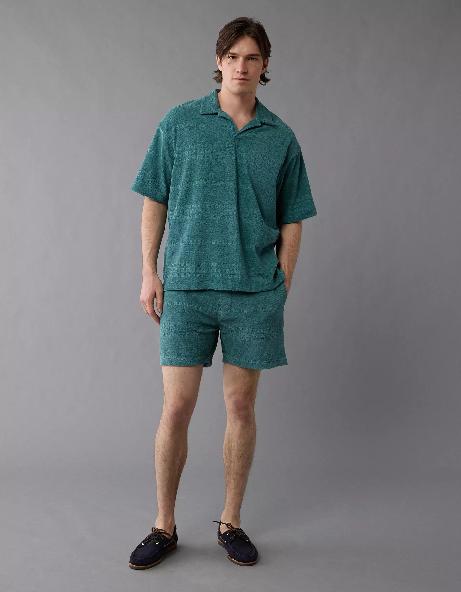 AE Terry Polo Shirt Product Image