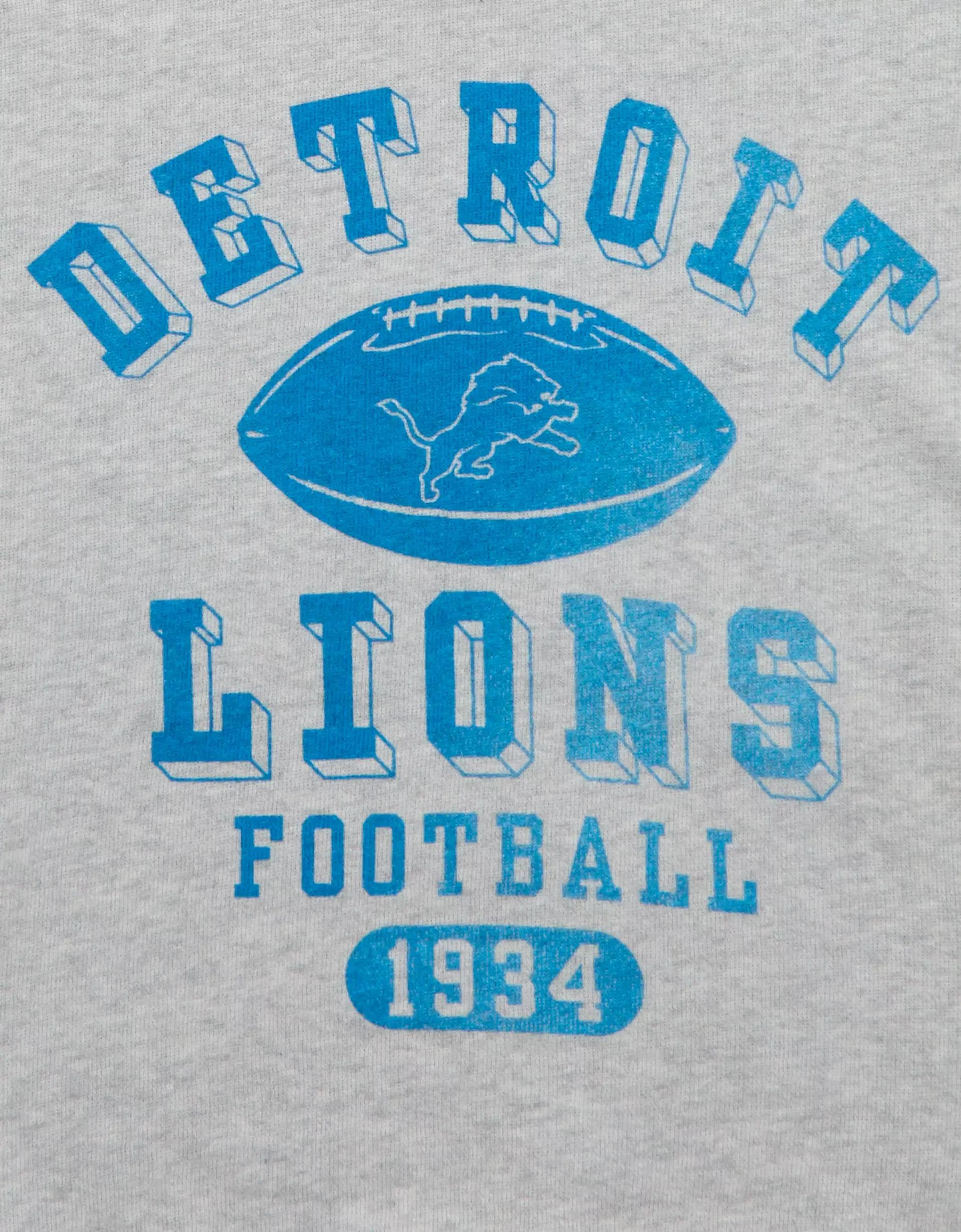 AE NFL Detroit Lions Graphic Relaxed Fit Sweatshirt Product Image