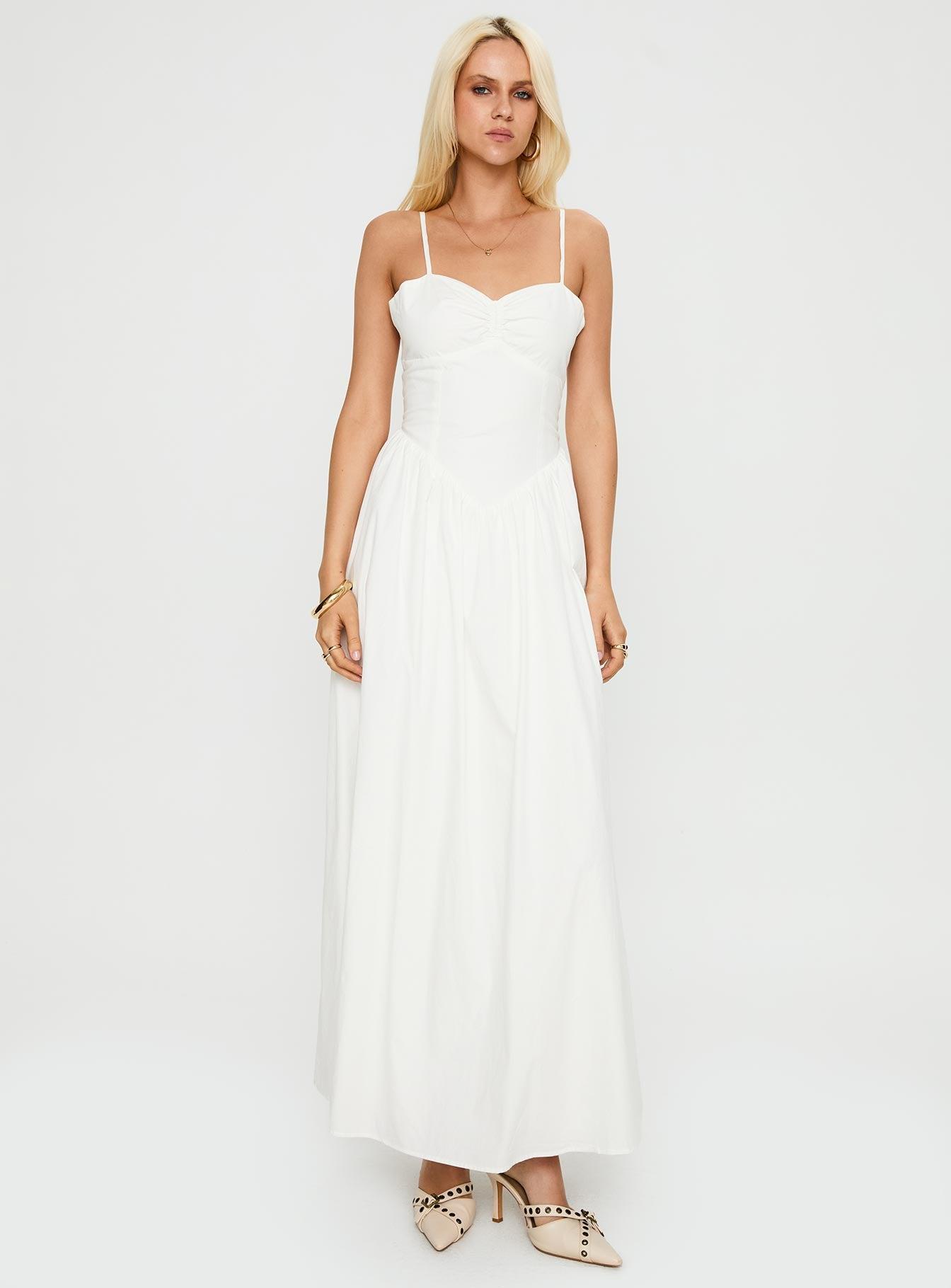 Ceremonious Maxi Dress White Product Image