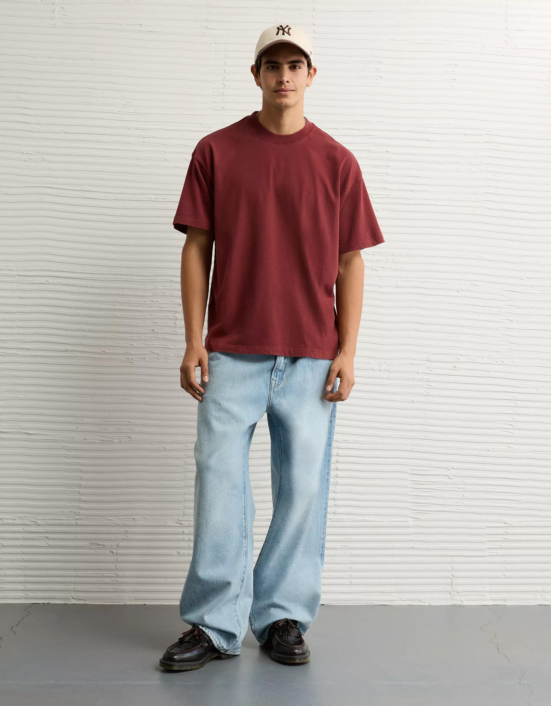 AE Boxy Sueded Jersey T-Shirt Product Image