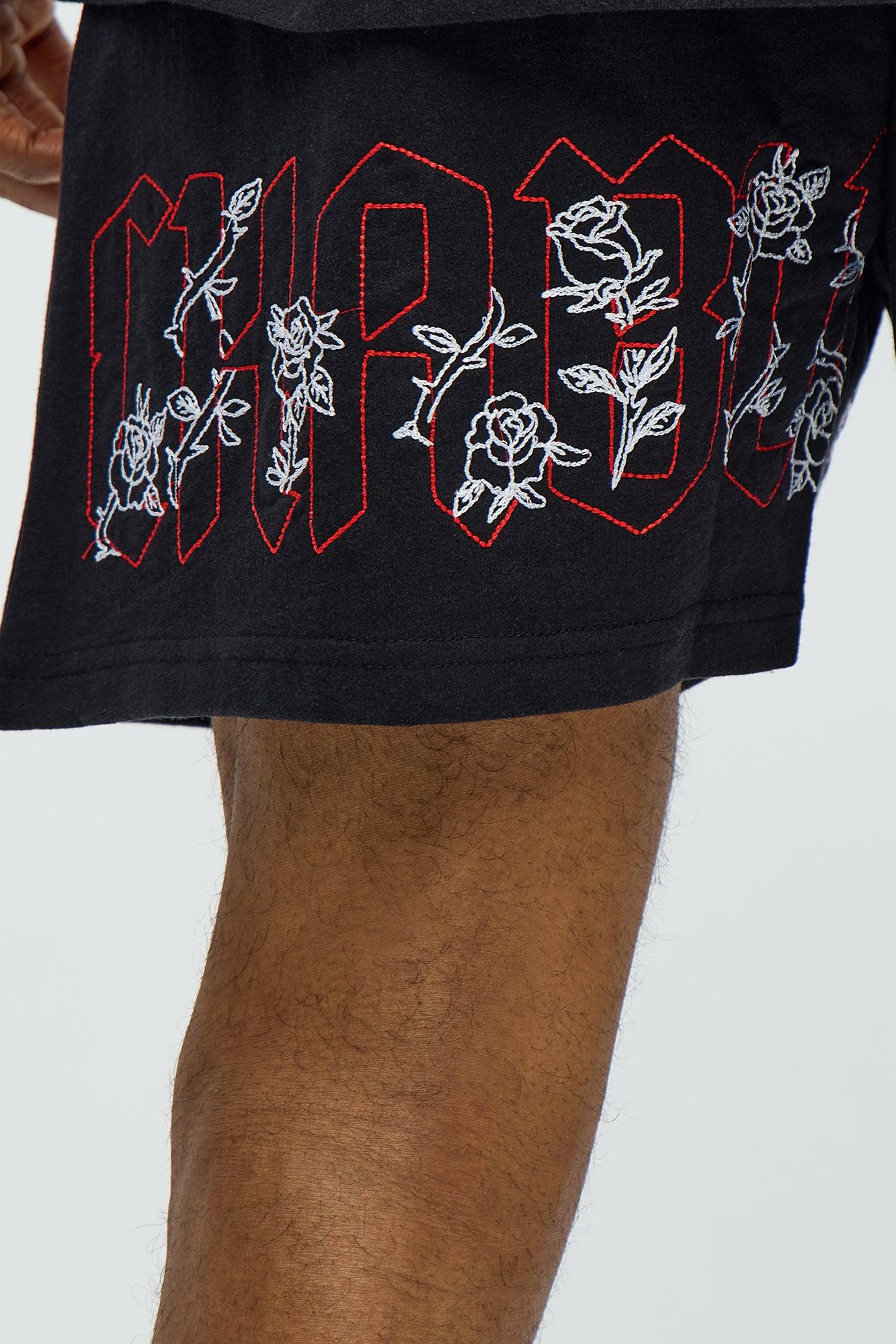 Rose Bundle Sweatshorts - Black Male Product Image