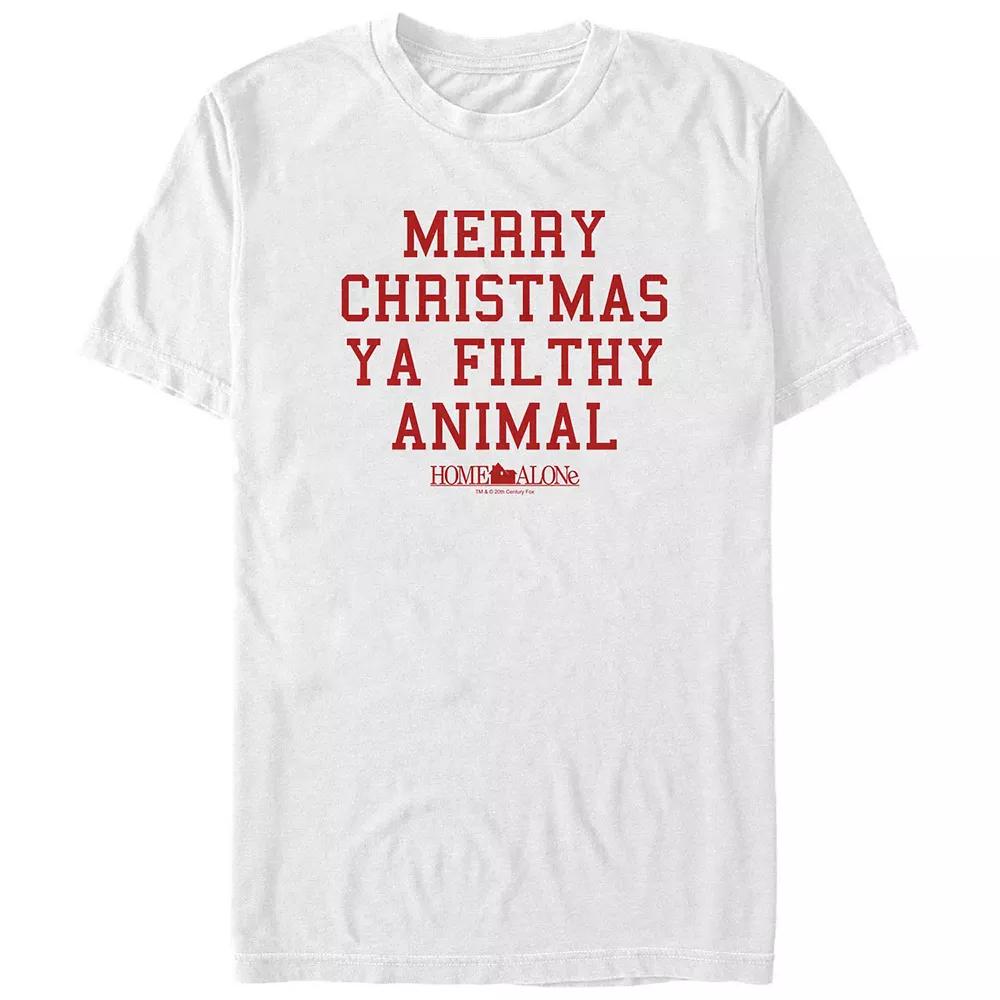 Big & Tall Home Alone Merry Christmas Ya Filthy Animal Graphic Tee, Men's,  Product Image
