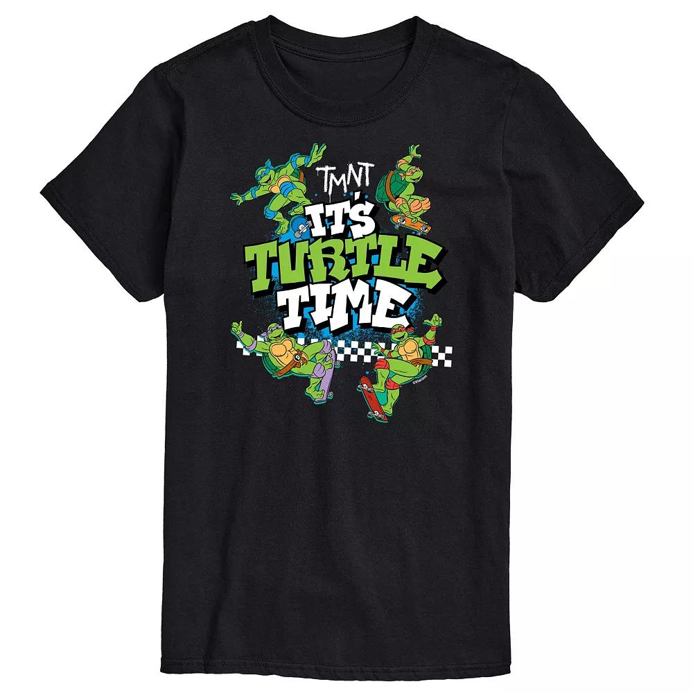 Big & Tall TMNT Turtle Time Graphic Tee, Men's, Size: Large Tall, Black Product Image