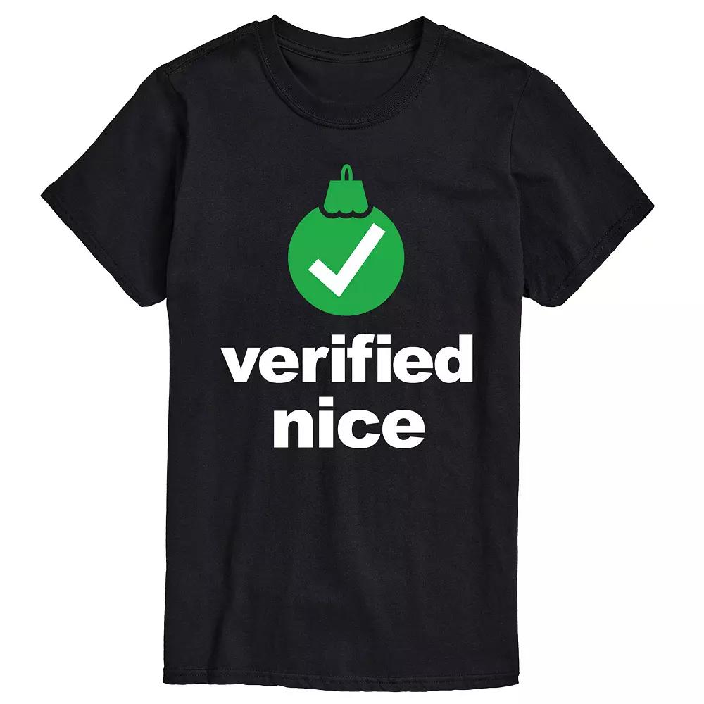 Big & Tall Verified Nice Graphic Tee, Men's,  Product Image