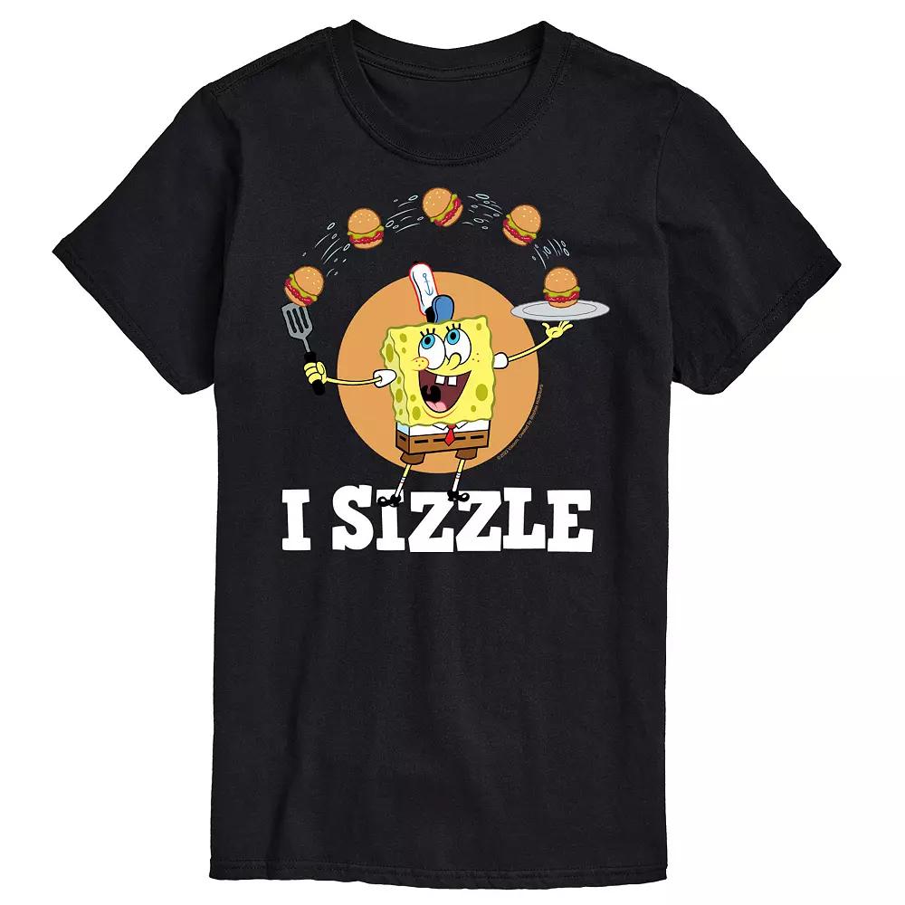 Big & Tall SpongeBob SquarePants "I Sizzle" Graphic Tee, Men's,  Product Image