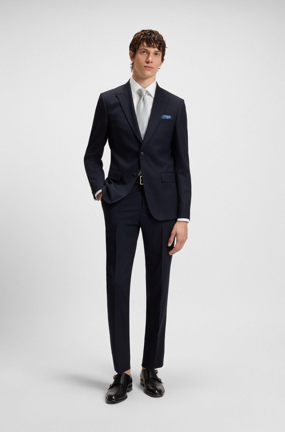 BOSS - Regular-fit shirt in easy-iron cotton poplin - White Product Image