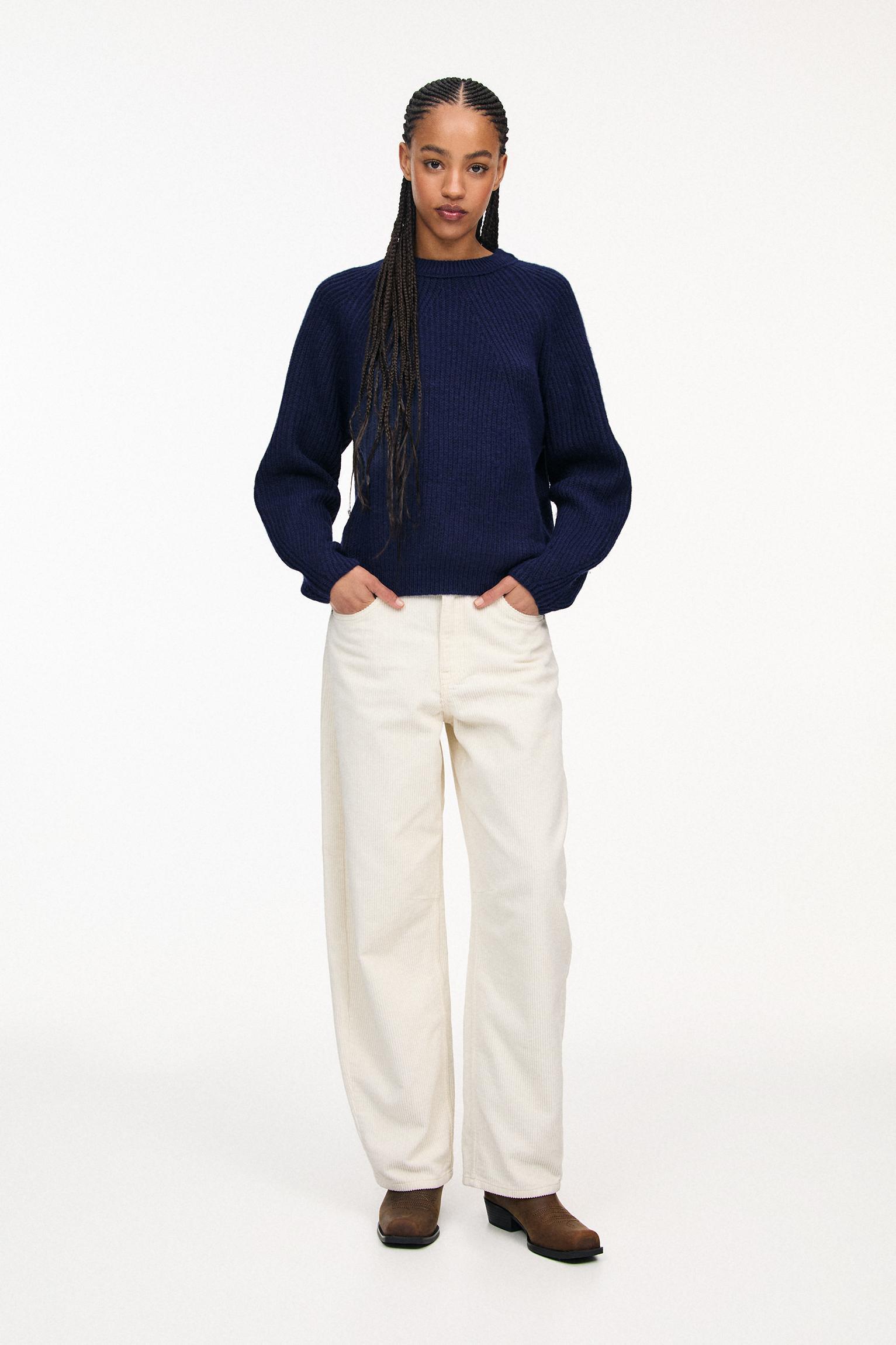 Soft purl knit sweater Product Image