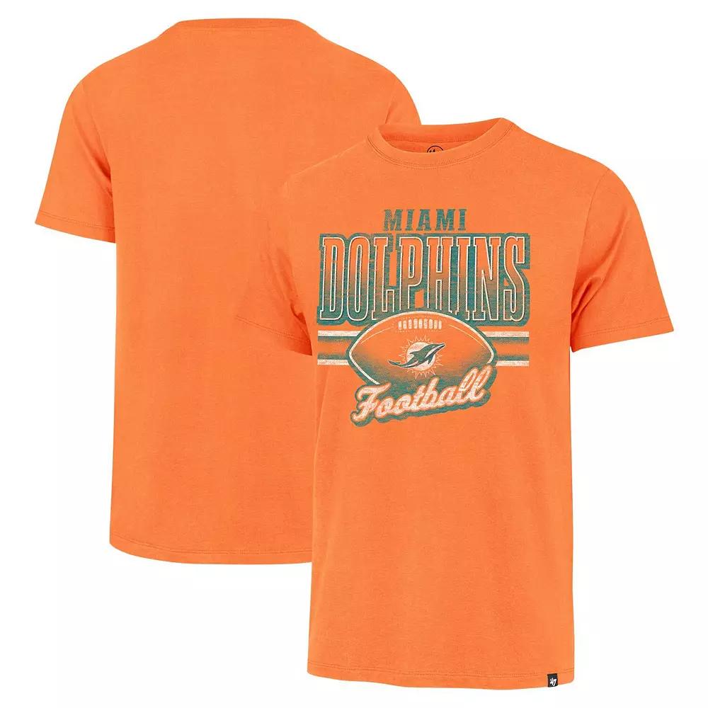 Men's '47 Orange Miami Dolphins Last Call Franklin T-Shirt, Size: XL Product Image