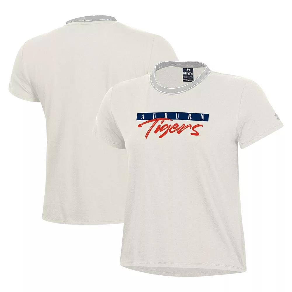 Women's Under Armour White Auburn Tigers Iconic T-Shirt,  Product Image
