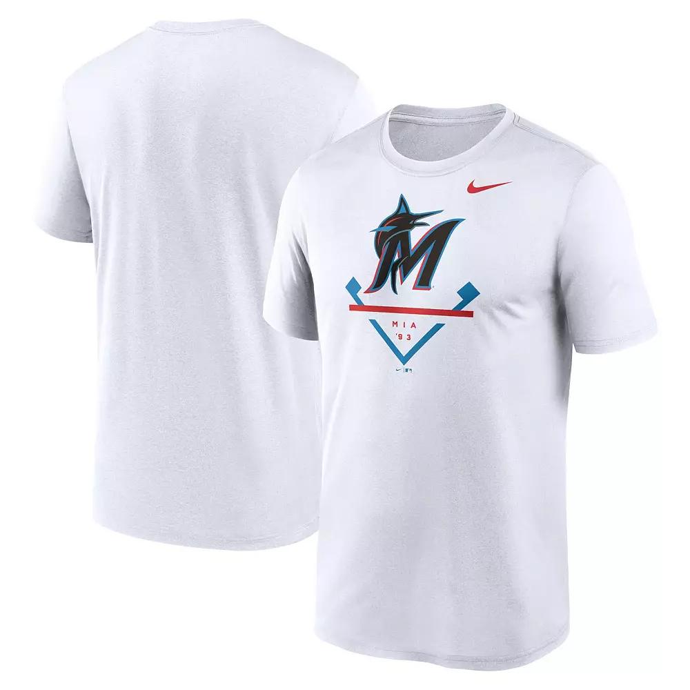 Men's Nike White Miami Marlins Icon Legend Performance T-Shirt,  Product Image