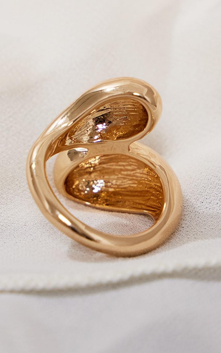Gold Chunky Swirl Ring Product Image