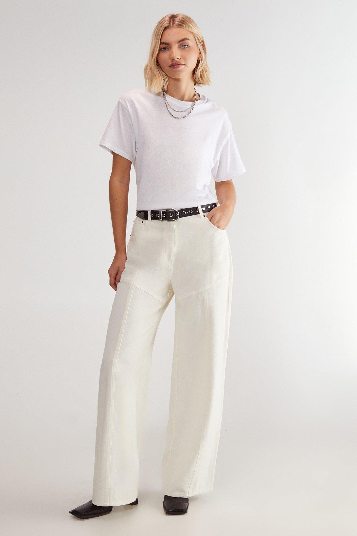 Denim Straight Leg Jeans Product Image