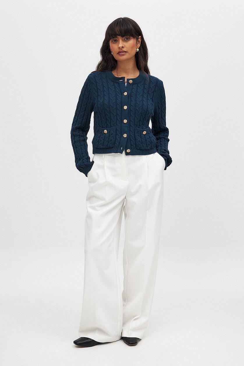 Cable Knitted Cardigan Product Image