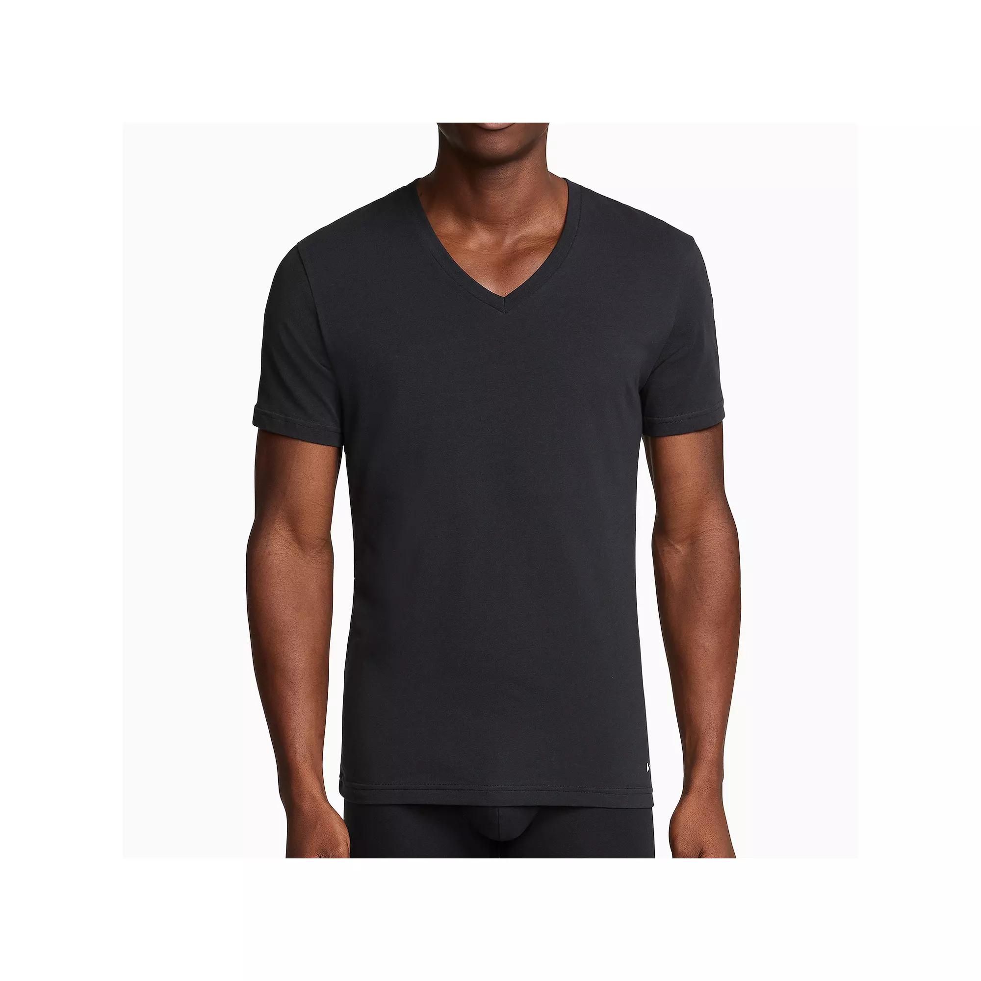 Men's Nike 2-Pack Dri-FIT Essential Cotton Stretch V-Neck Undershirt,  Product Image