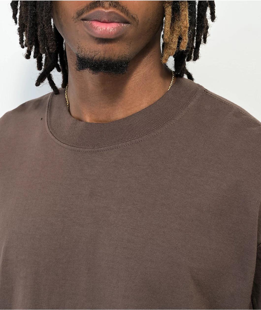 Shaka Wear Mocha Garment Dye Heavyweight T-Shirt Product Image