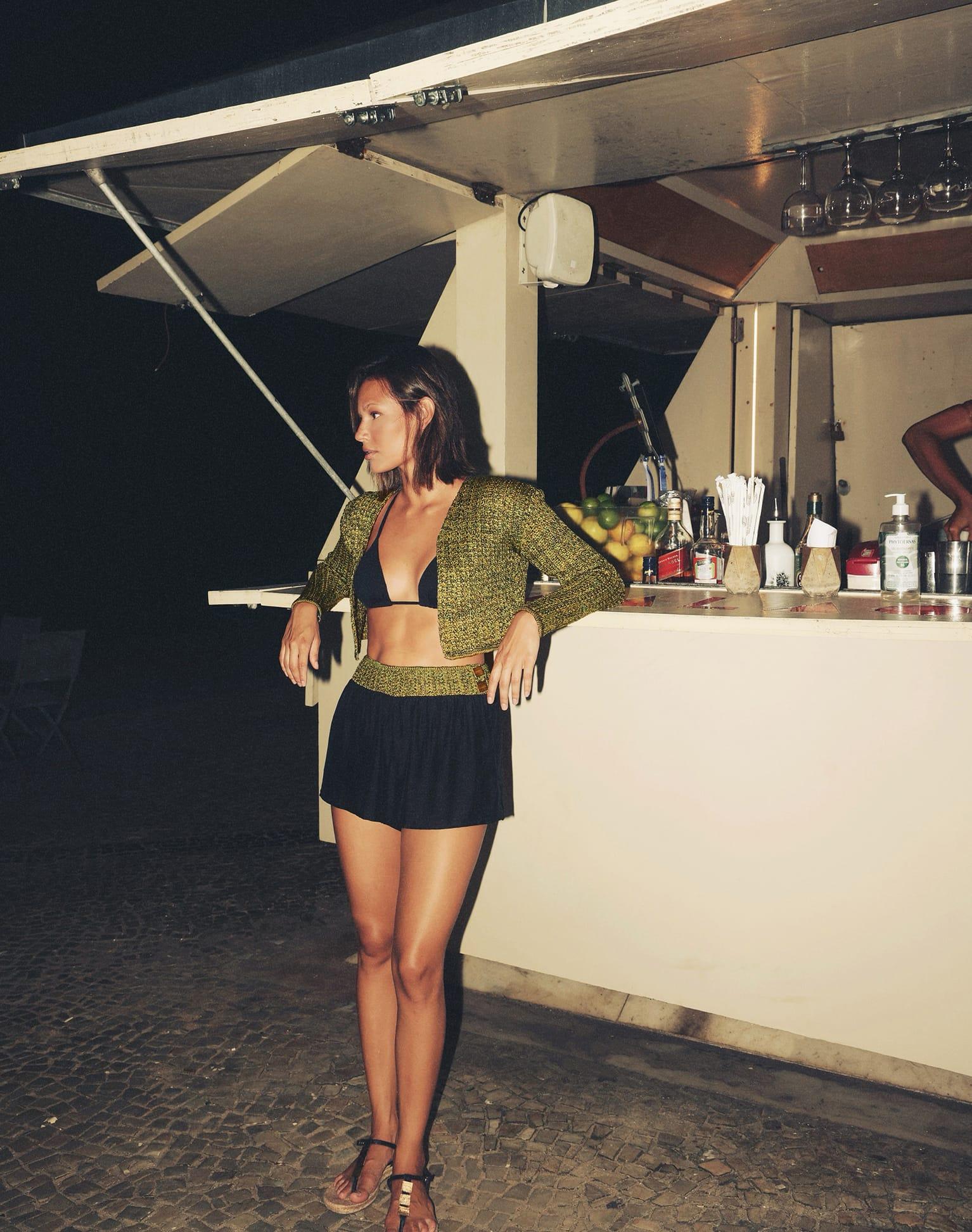 Knit Aria Top - Green Product Image