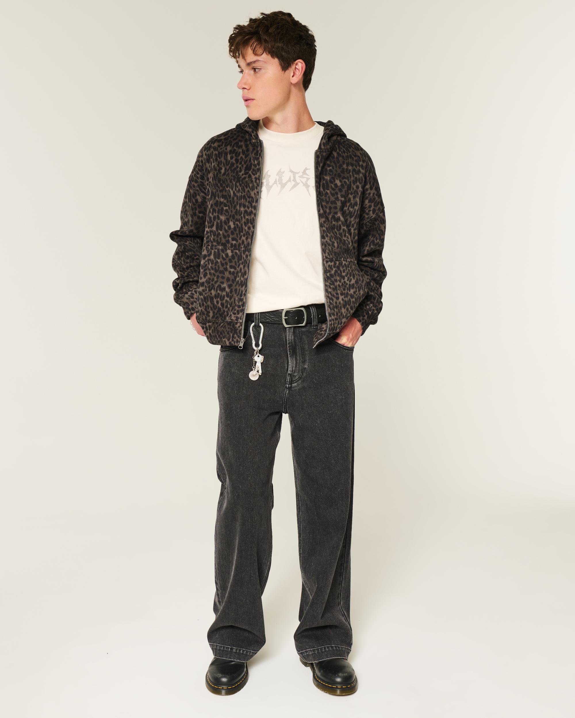 Boxy Zip-Up Hoodie Product Image