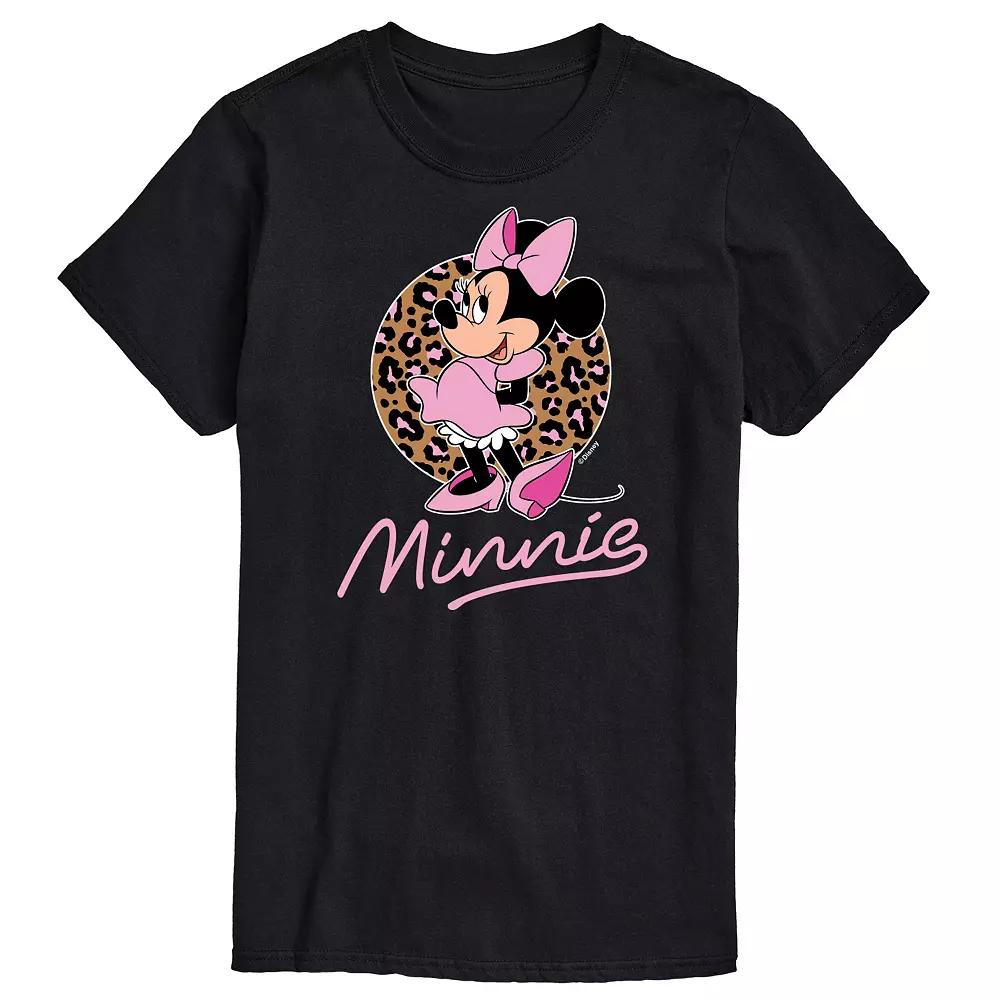 Disney's Minnie Leopard Print Men's Graphic Tee,  Product Image