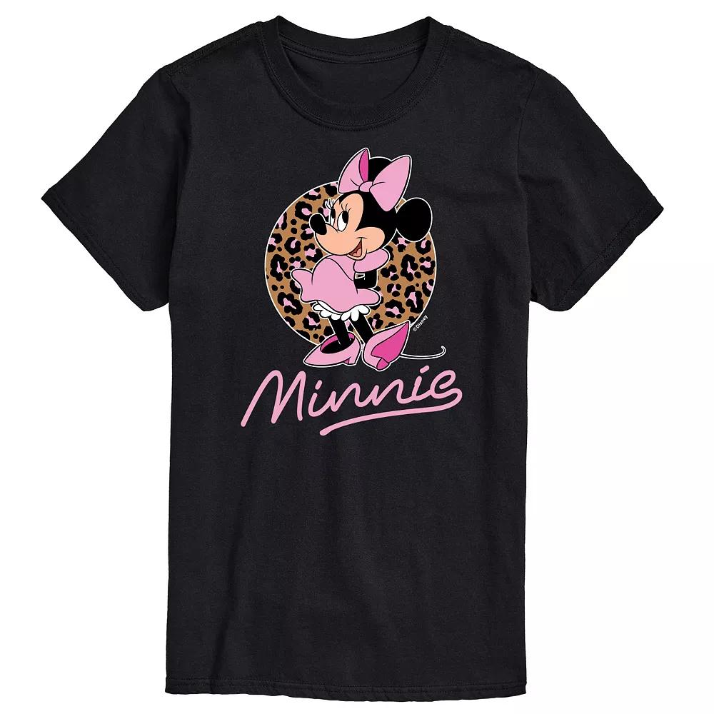 Disney's Minnie Mouse Big & Tall Leopard Graphic Tee, Men's,  Product Image