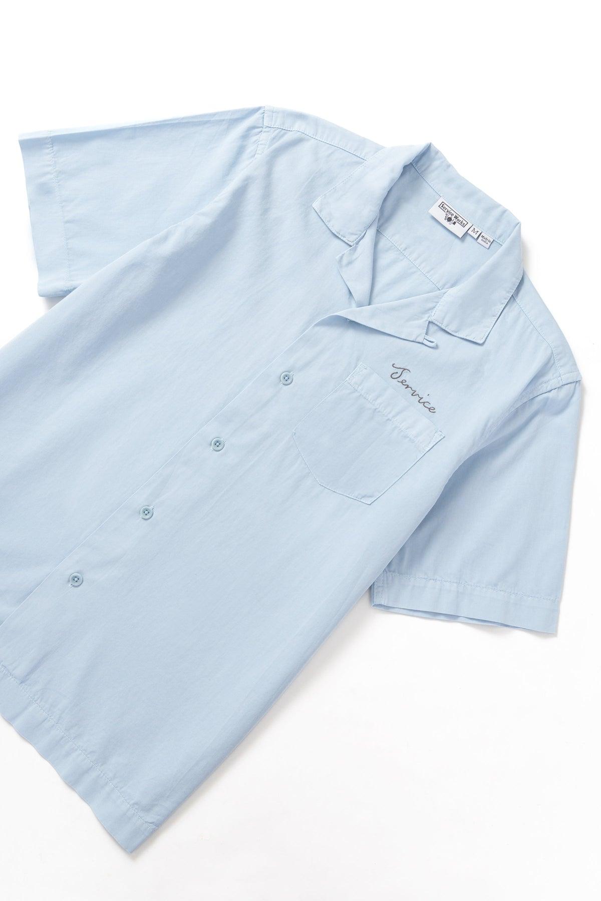 Embroidered Resort Shirt - Powder Product Image