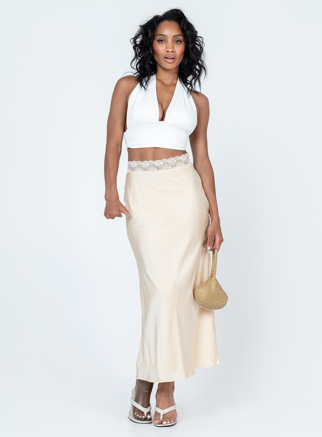 The Charmaine Maxi Skirt Cream Product Image