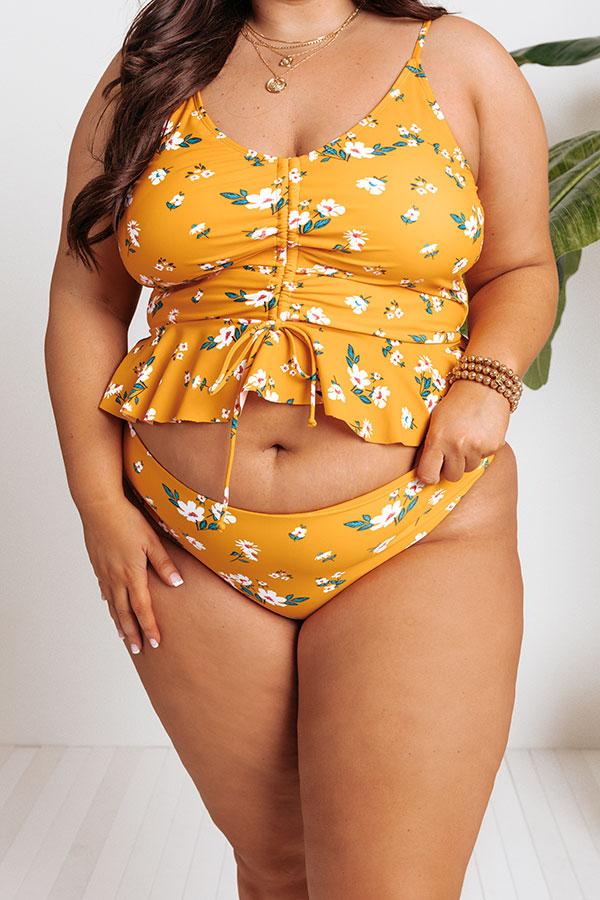 Secret Beach Floral Tankini in Marigold Curves Product Image