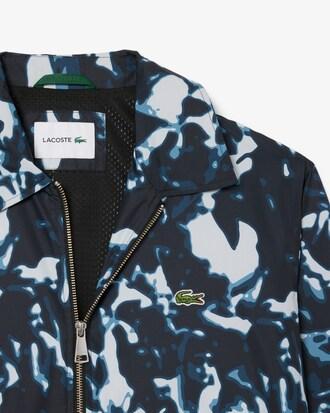 Print Motif Water-Repellent Windbreaker Product Image