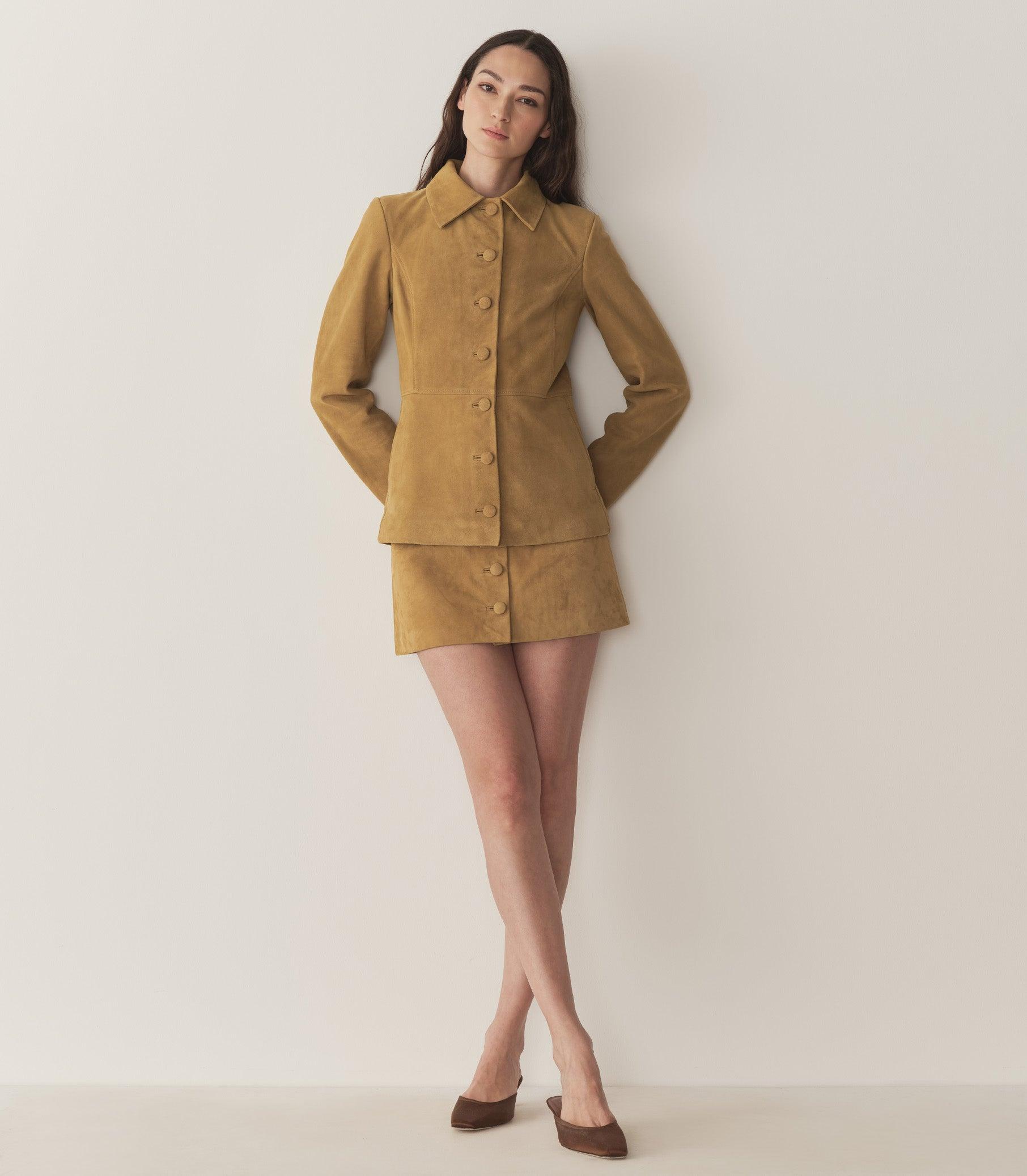 COURTNEY SKIRT -- LIGHT CAMEL Product Image