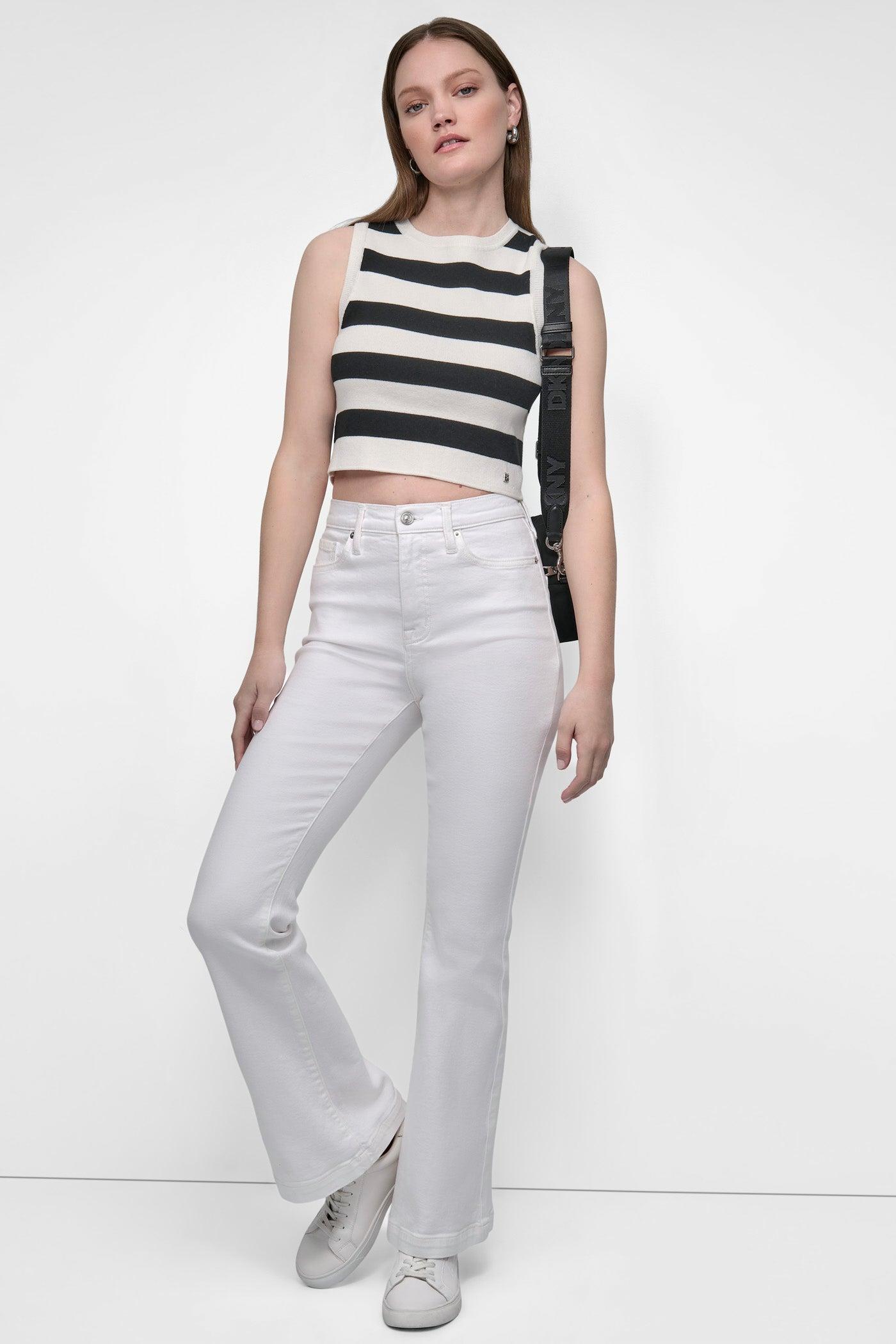 CROPPED JACQUARD SWEATER Product Image