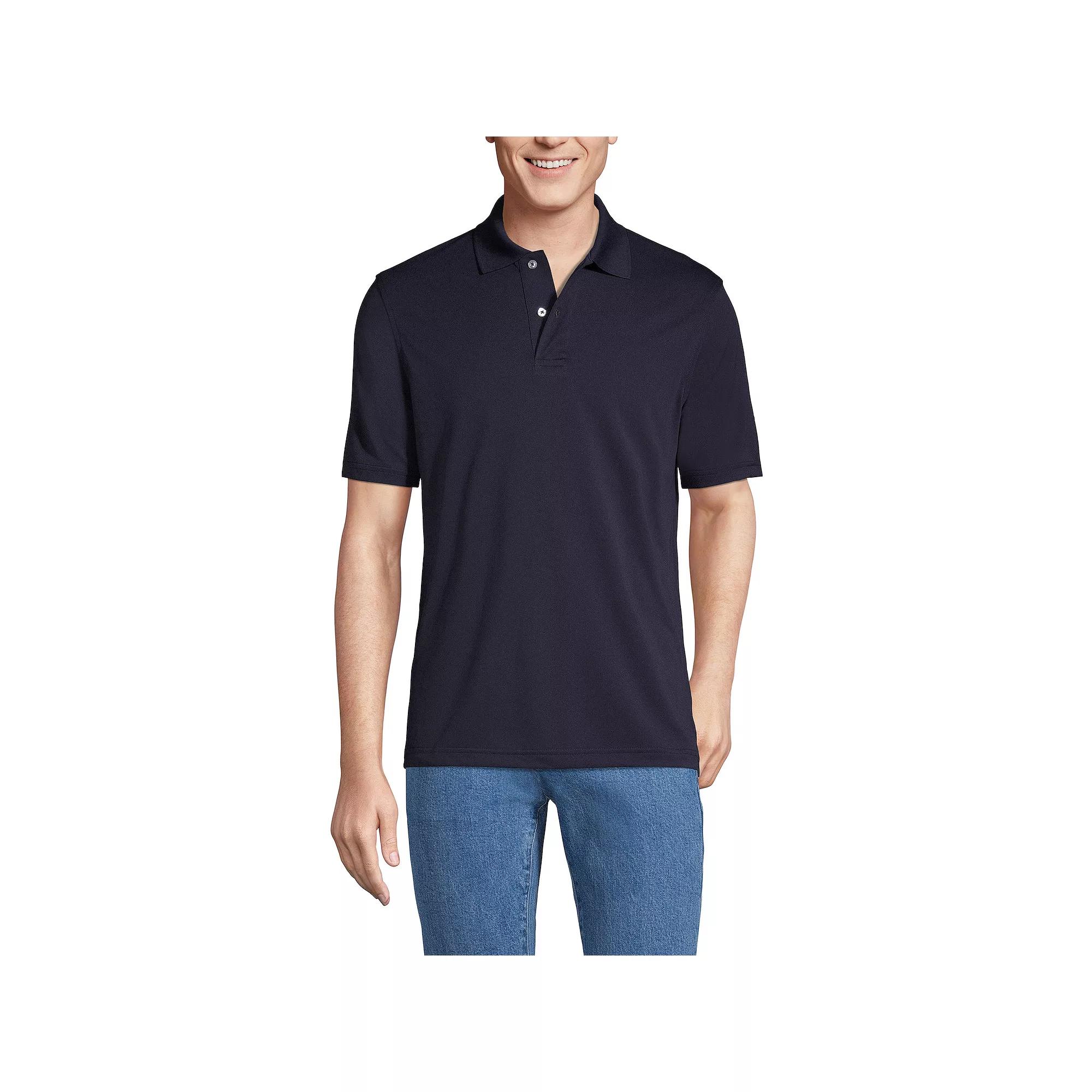 Men's Lands' End Short Sleeve Quick-Dry Stain-Release Polo Shirt,  Product Image
