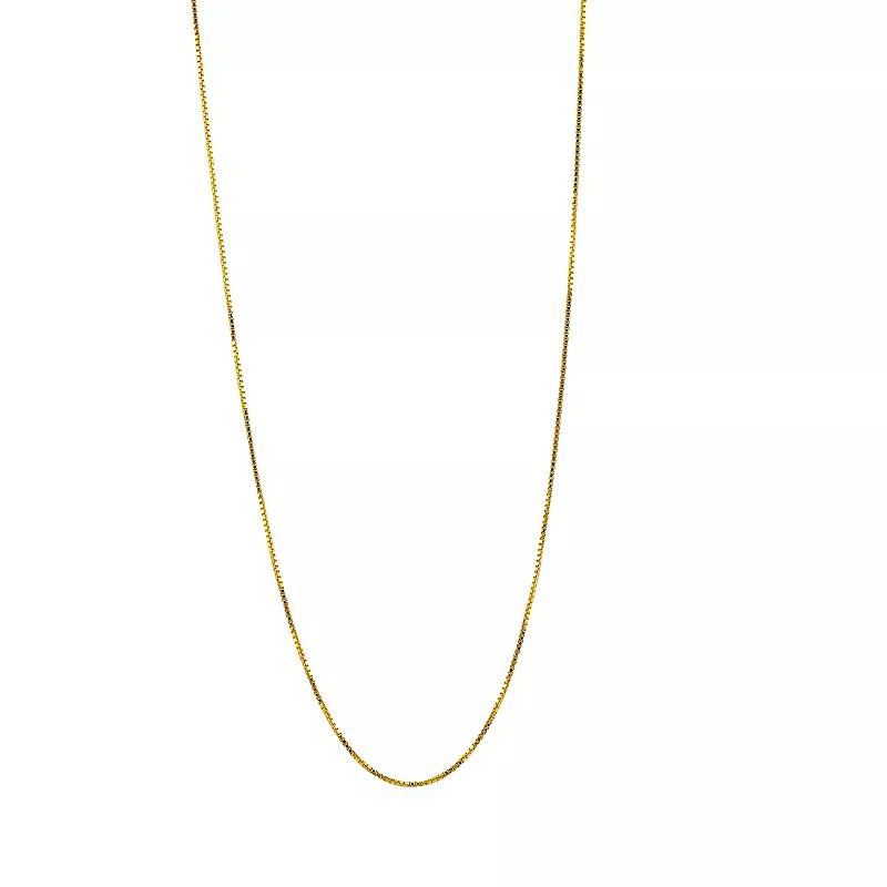 American Exchange 18K Gold Over Silver Venetian Chain Necklace, Womens Silver Tone Product Image