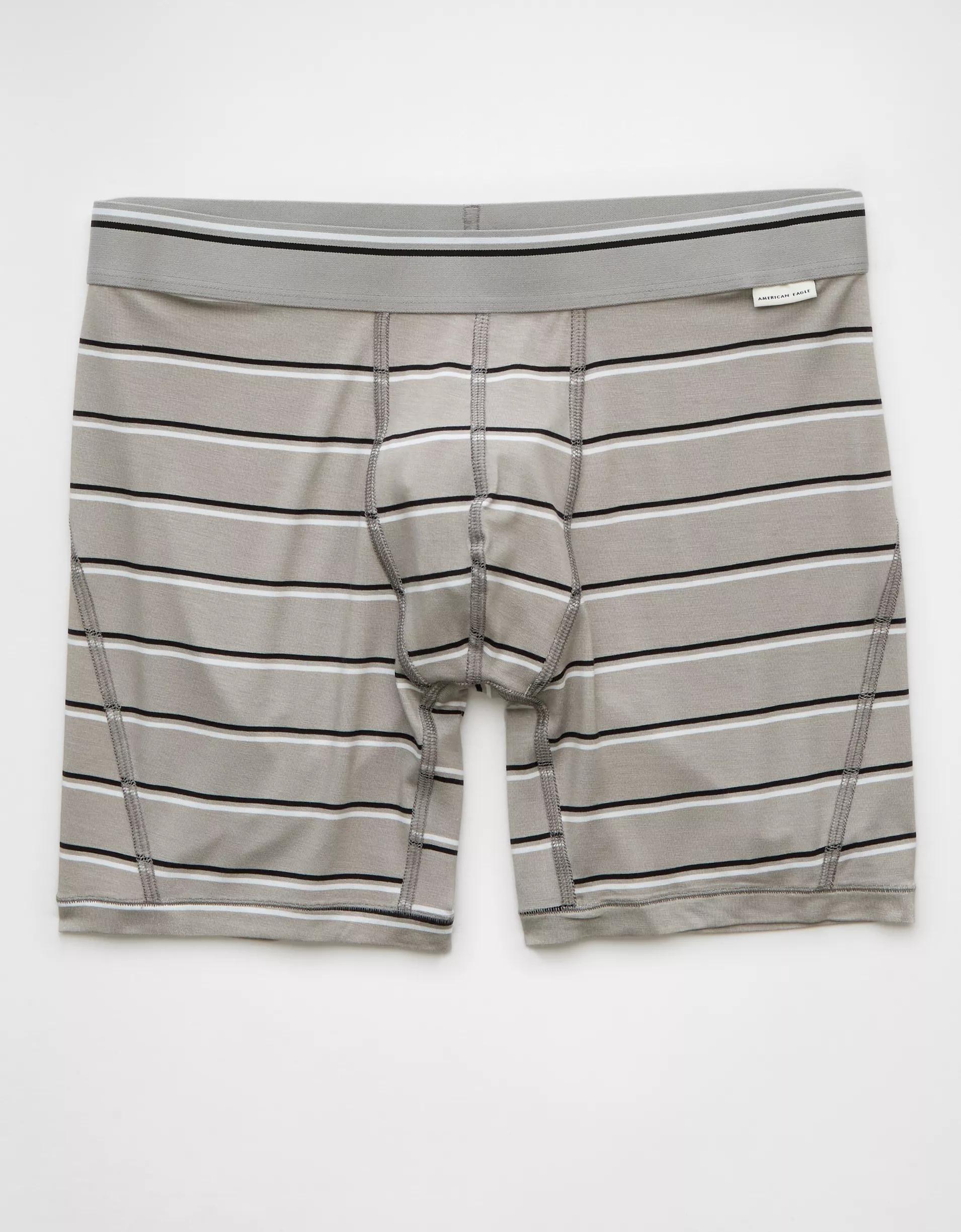 AEO Men's Striped 6" Ultra Soft Boxer Brief Product Image