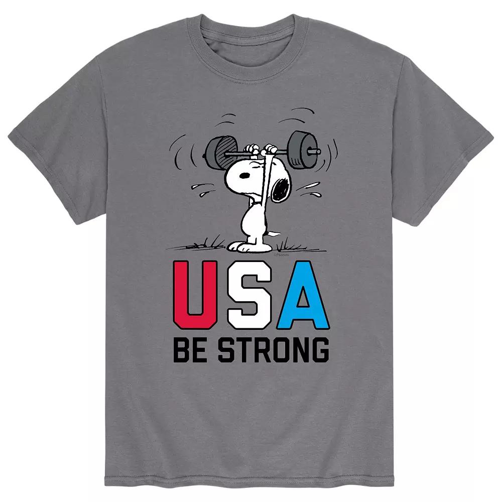 Men's Peanuts Snoopy "USA Be Strong" Tee,  Product Image