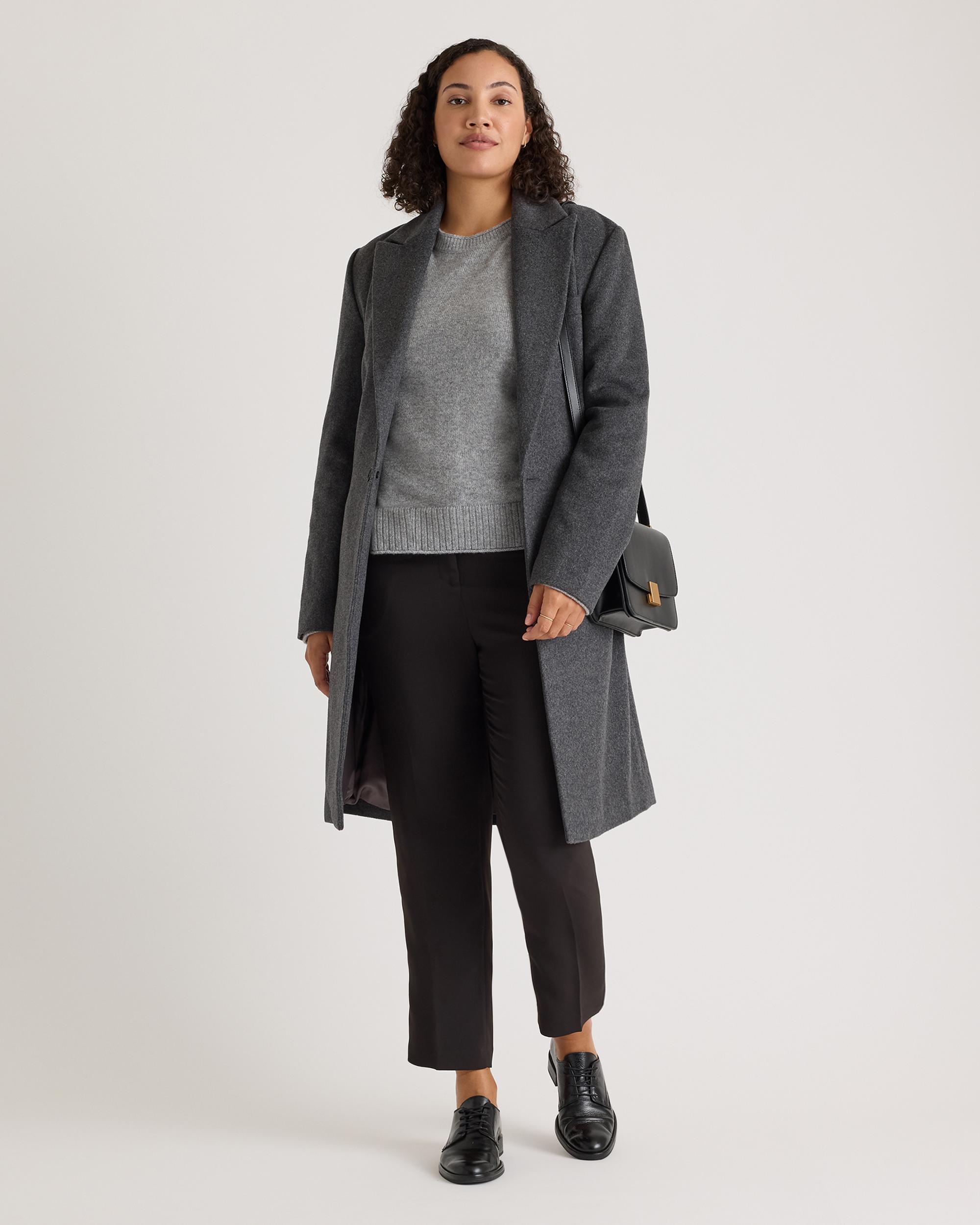 Quince | Women's Stretch Crepe Ankle Pants Recycled Polyester Product Image