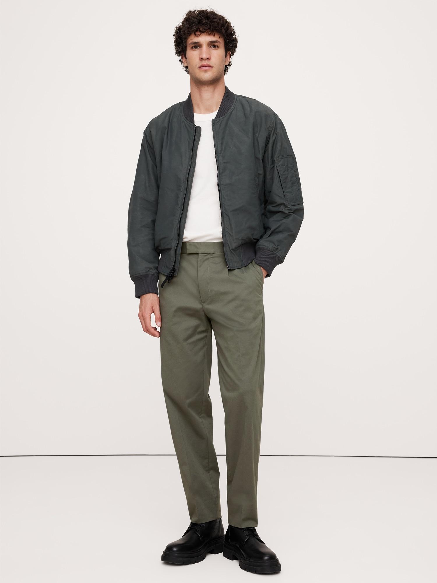 Pleated Cropped Italian-Stretch Chino Product Image