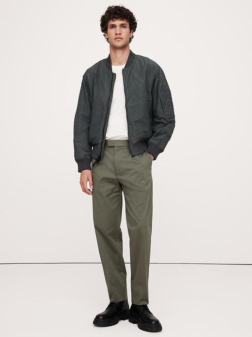 Pleated Cropped Italian-Stretch Chino Product Image