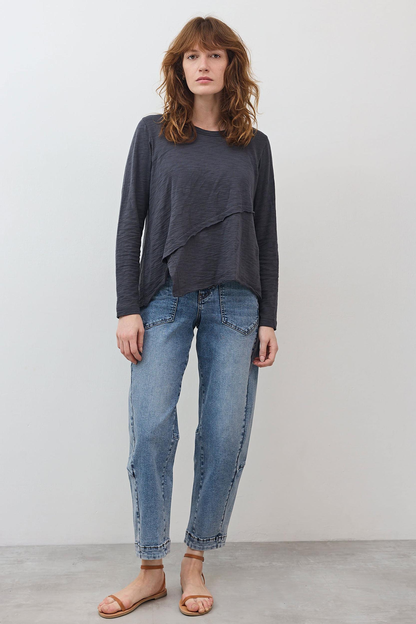Inner Glow Asymmetric Long Sleeve Top Product Image