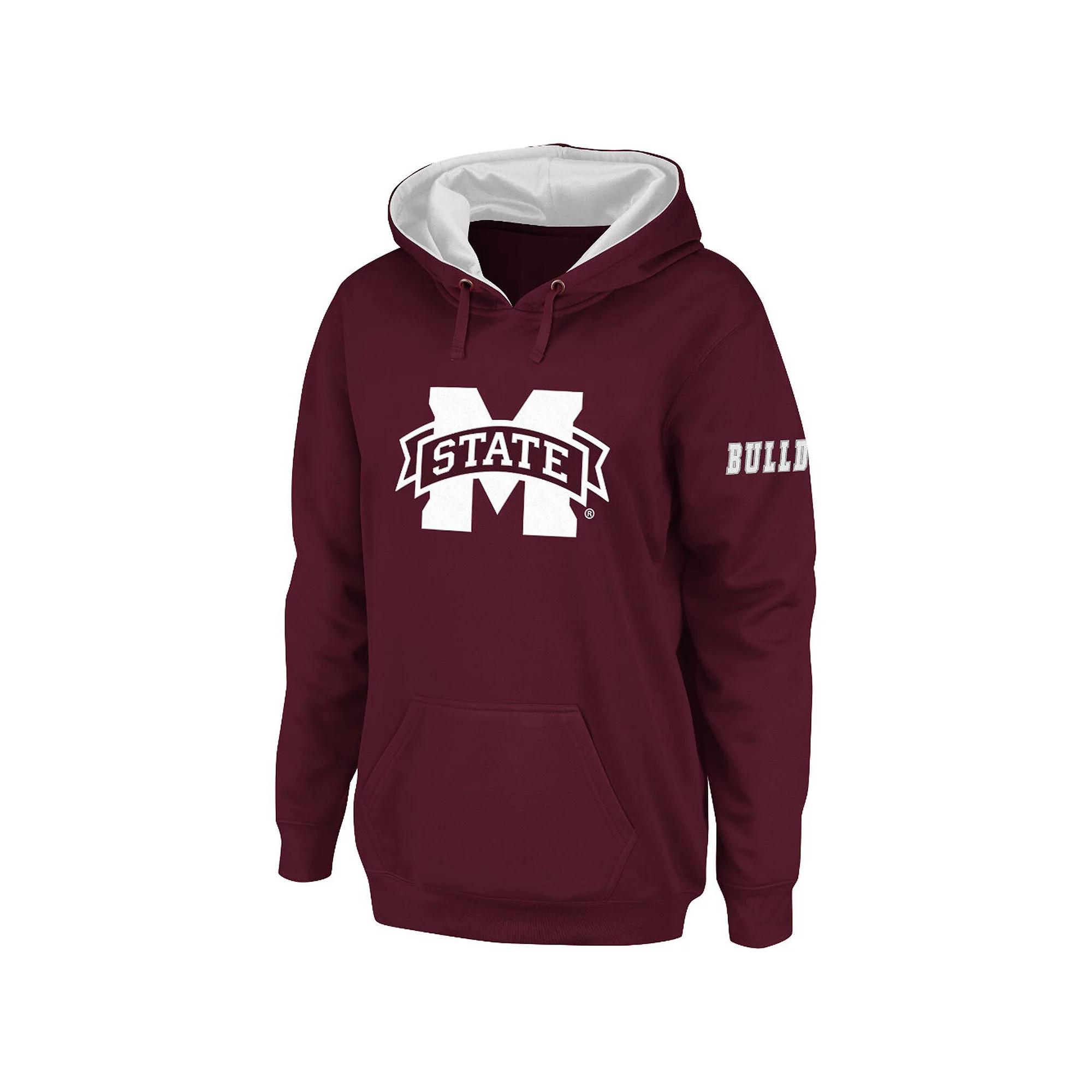Women's Stadium Athletic Maroon Mississippi State Bulldogs Big Logo Pullover Hoodie, Size: Small, Mst Red Product Image