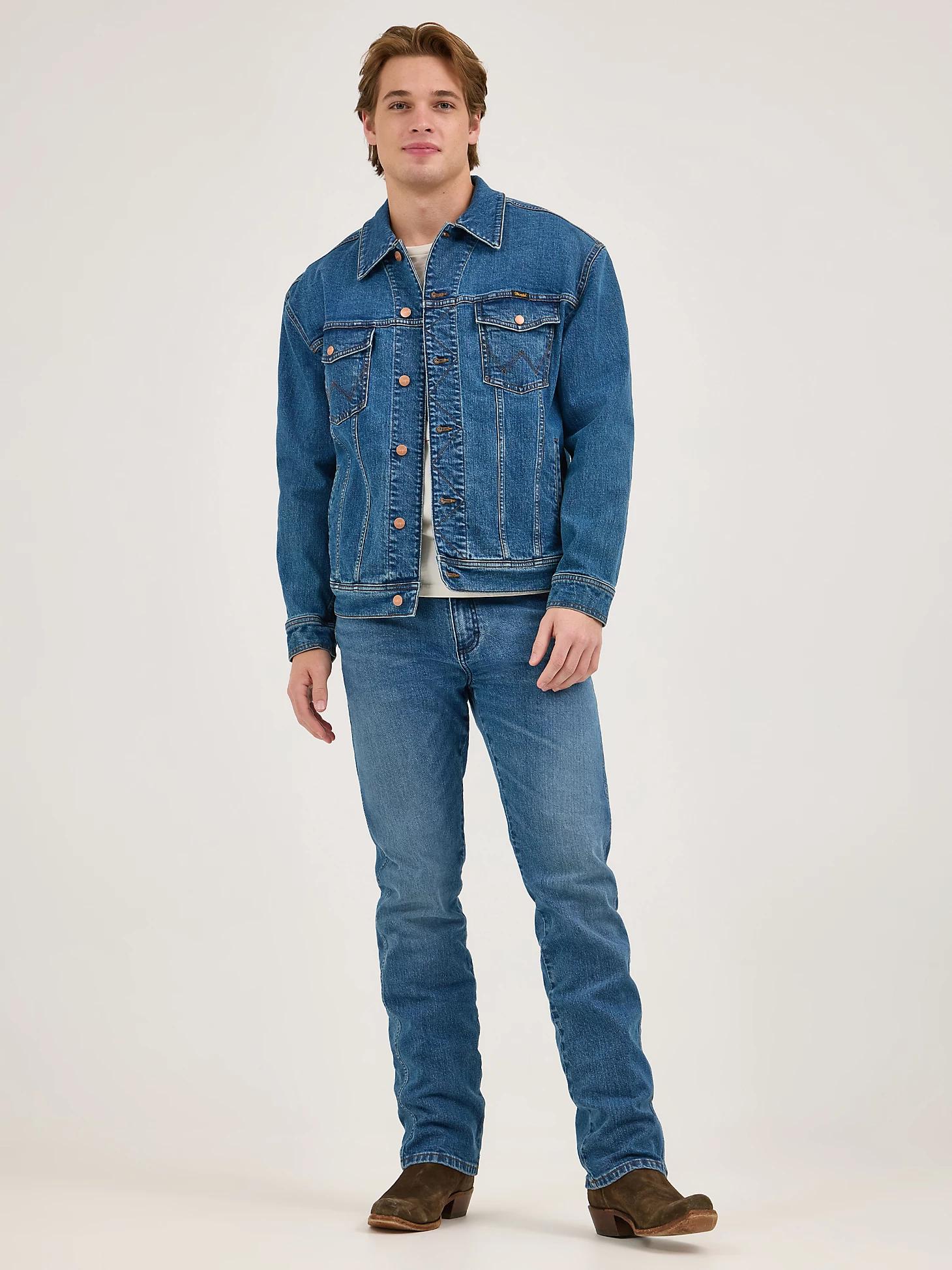 Wrangler x Whataburger Laser Denim Jacket | Men's JACKETS & OUTERWEAR | Wrangler® Product Image