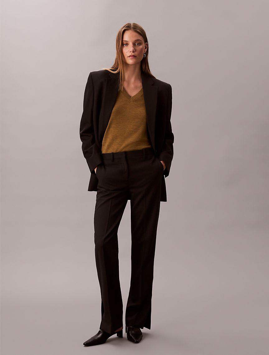 Merino Wool V-Neck Sweater Product Image