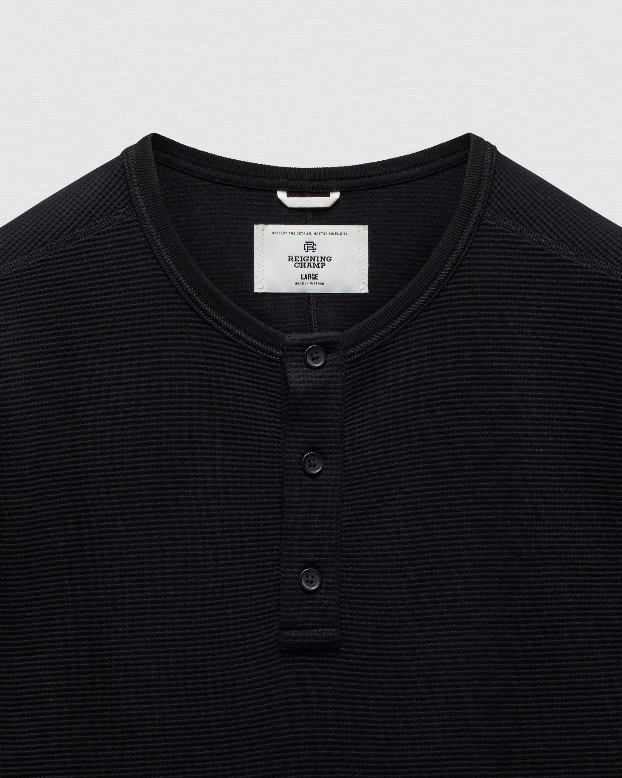 Lightweight Waffle Standard Henley Male Product Image