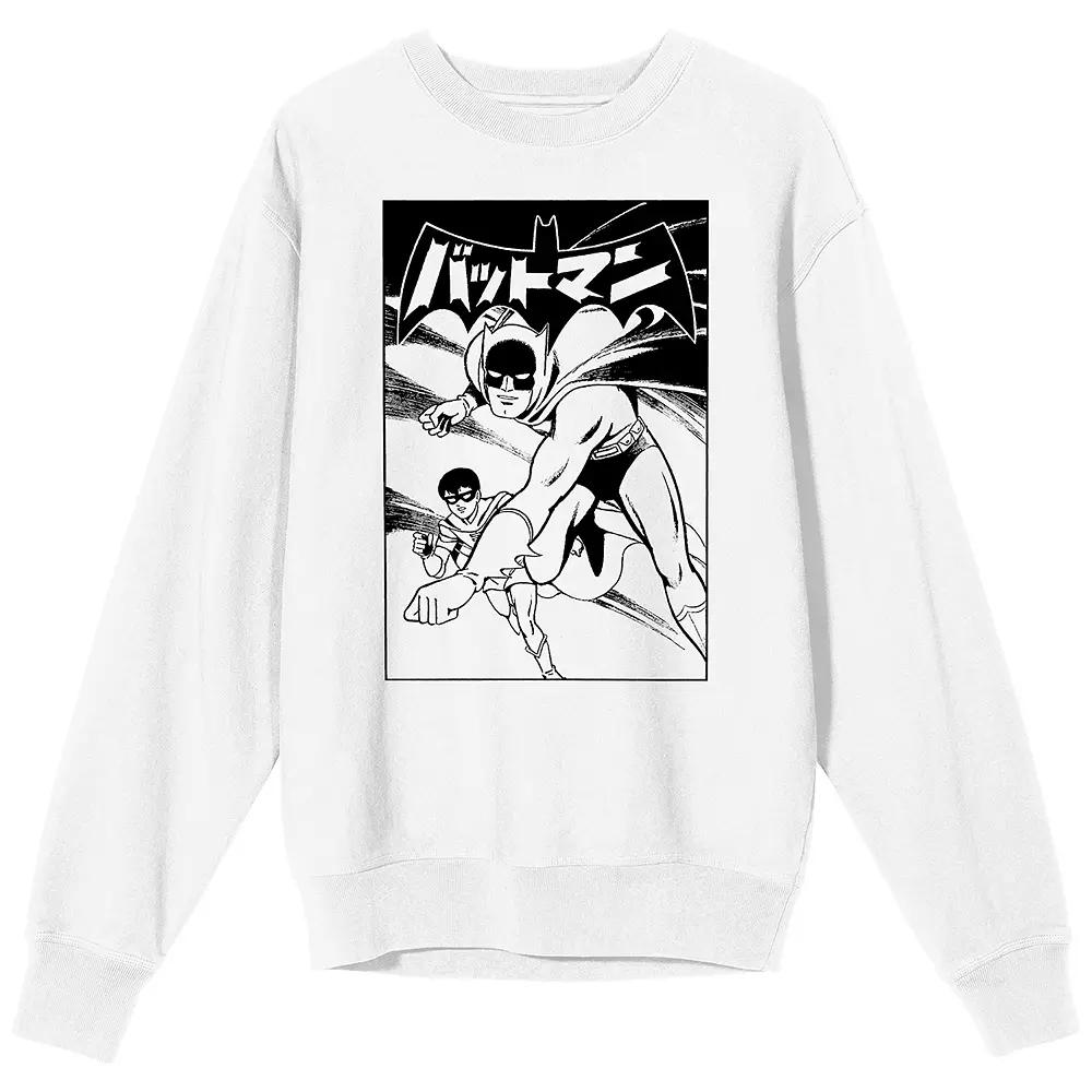 Men's Batmanga Batman & Robin Long Sleeve Graphic Tee,  Product Image