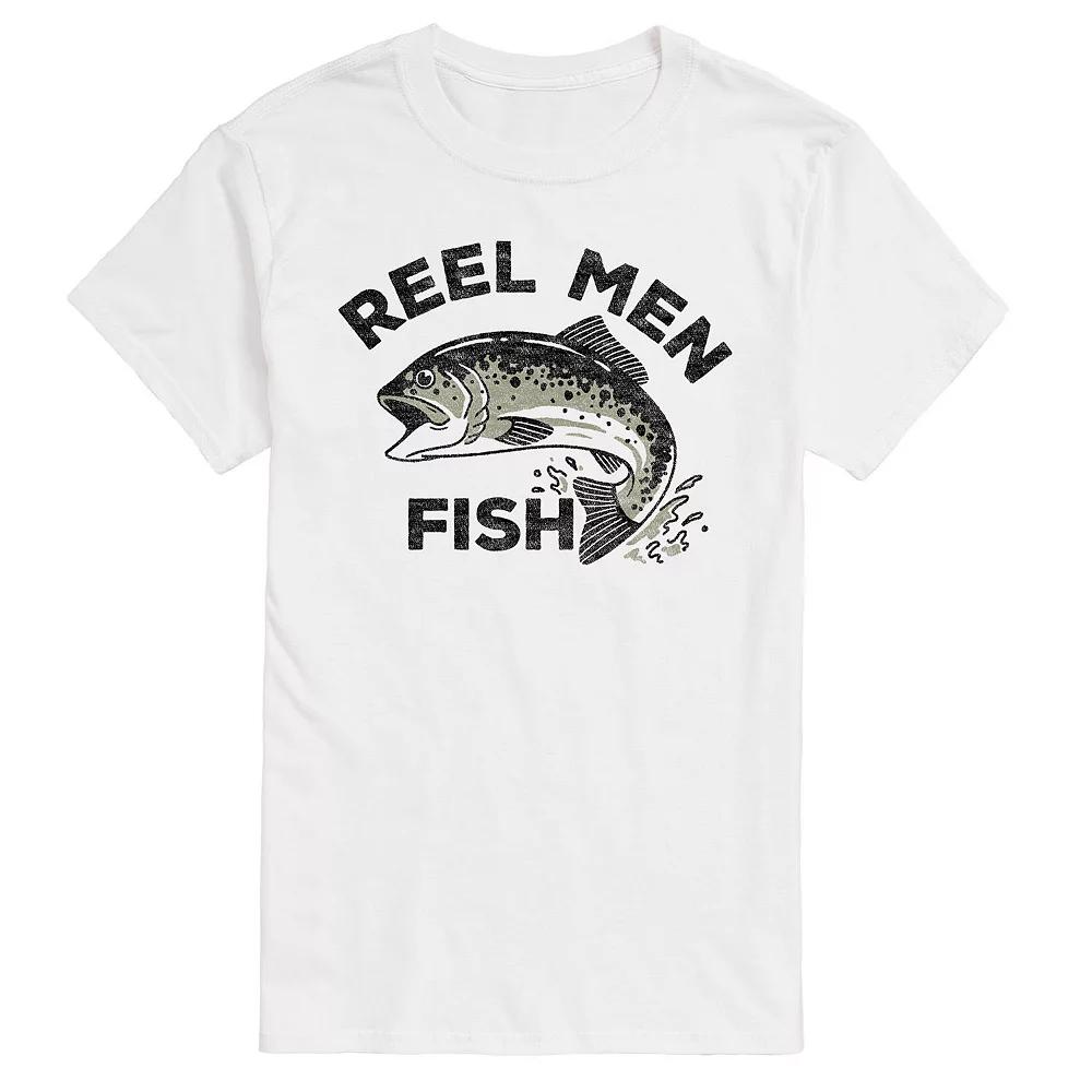 Big & Tall Reel Men Fish Tee, Men's,  Product Image
