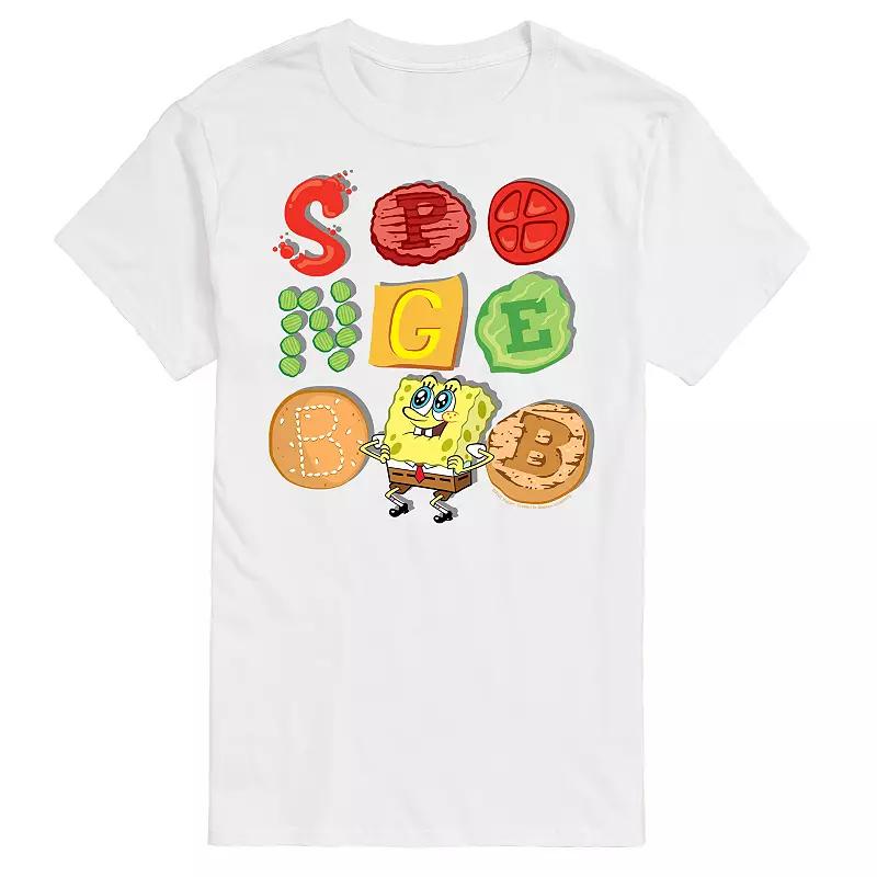 Big & Tall SpongeBob SquarePants Krabby Patty Contents Graphic Tee, Men's,  Product Image